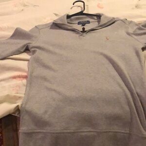 Gray Ralph Lauren Polo Sweater. Size 10-12.